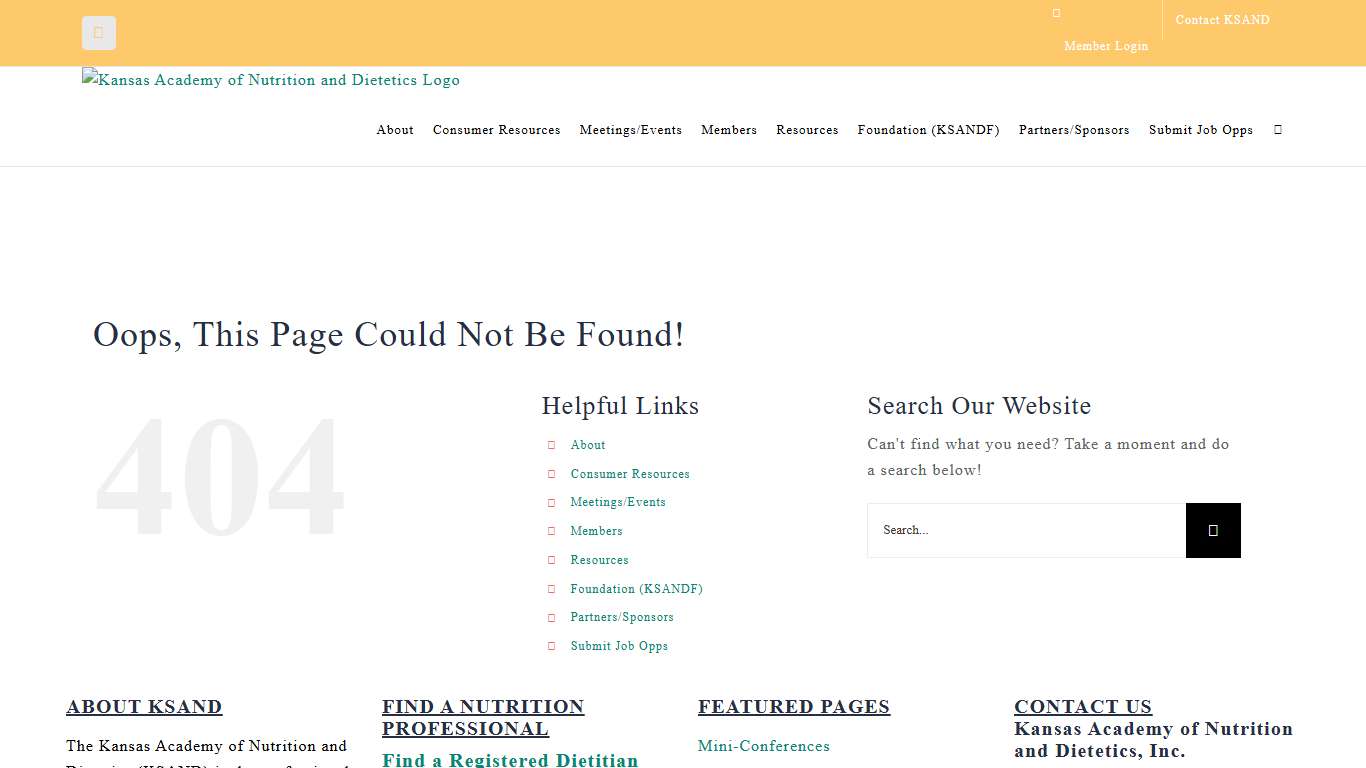 Page not found – Kansas Academy of Nutrition and Dietetics